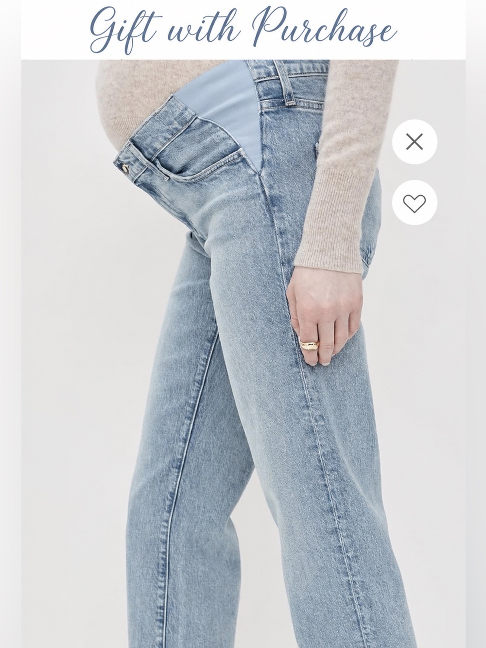 NWT Favorite Daughter Otto Mama Maternity Jeans Santa Barbara